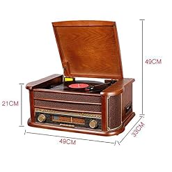 Tourne-Disque Vintage, Platine Vinyle Nostalgique pour Disque Vinyle avec Bluetooth, avec Lecteur CD, Cassette, Radio AM… - Les Beatles, Paul McCartney, John Lennon, RIngo Starr, George Harrison Tourne-Disque Vintage, Platine Vinyle Nostalgique pour Disque Vinyle avec Bluetooth, avec Lecteur CD, Cassette, Radio AM… – Image 4