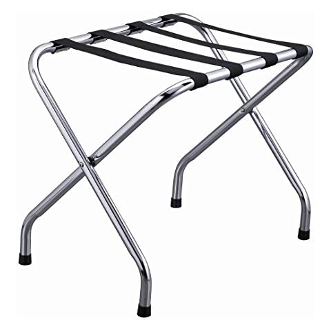 VINN DUNN Folding Luggage Rack with Chrome Finish Cover