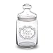 Casa Vivente Bonboniere mit Gravur Personalisiert mit Namen, Glück im Glas, Bonbonglas mit Deckel, Vorratsglas für Süßigkeiten, Hochzeitsgeschenke für Brautpaar, Valentinstagsgeschenk