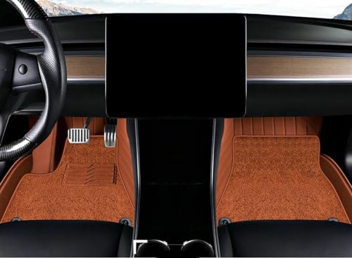 Tapis de sol Audi A6 C8 2019-2023 tapis antidérapants complets café - 2
