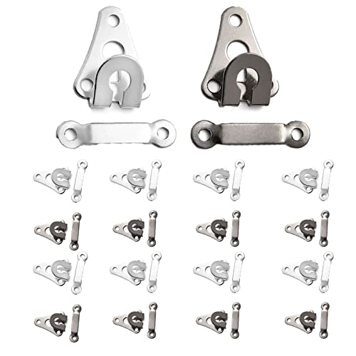 50 Paires Crochets Crochets Couture Et Oeil Crochets Et Couture Yeux Boutons De Pantalon Boutons Rechange Pantalon Fermoir Crochet De Pantalon En Métal pour Pantalons,Jupes,Soutien Gorge Et Vêtements Cover