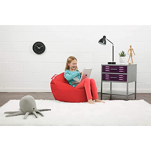 Big Joe Classic Bean Bag Chair, Red Smartmax, Durable Polyester Nylon Blend, 2 Feet Round #TOP5