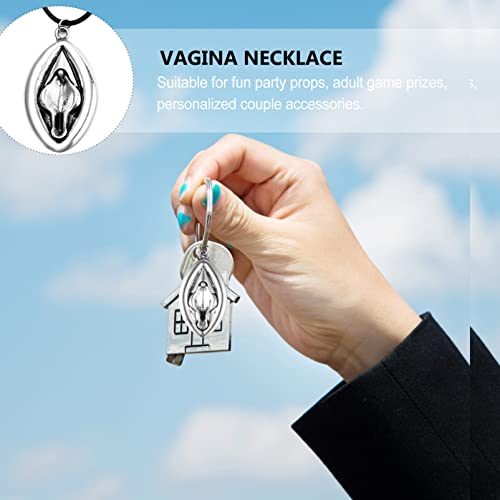 Mipcase 2 Pcs Uterus Ovário Pingente Colar Vagina Pingentes de Pescoço Feminista Símbolo Médico Femi