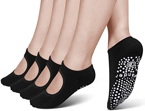 Yoga Socks Non Slip Skid Socks with Grips Pilates Ballet Barre Socks for Women