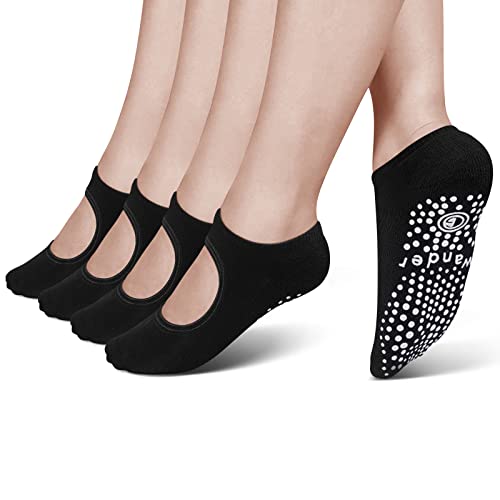 Yoga Socks Non Slip Skid Socks With Grips Pilates Ballet Barre Socks For Women #TOP5