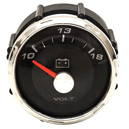 Faria Boat Volt Gauge VBC615A | 2 Inch Silver/Black