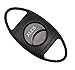 Personalized Visol Getty Matte Black Double Guillotine Cigar Cutter with Free Laser Engraving ([C] Text)