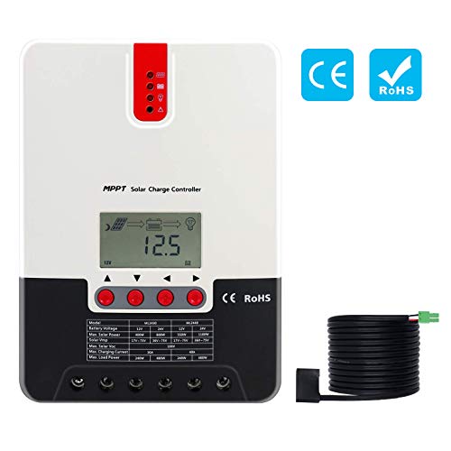 PowMr 40a MPPT Solar Charge Controller 40 amp 12V 24V AUTO - 40A