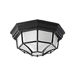 Zzaoxin Deckenleuchte wasserdichte Retro Metallkäfig Deckenleuchte Badezimmer LED Außentreppe Pole 29 * 12cm Deckenleuchte