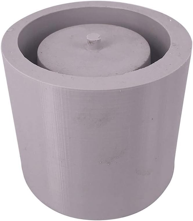 ECOSWAY Round Concrete Flowerpot Mold,Succulent Plants Potted Silicone Mould,DIY Ceramic Plaster Flower Pot Garden Crafts Decor Mold