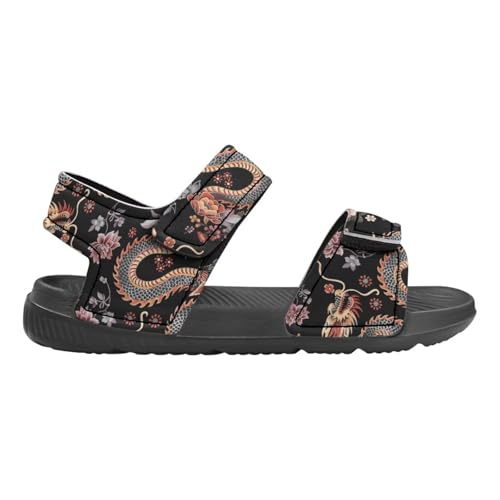 Girls Glitter Double Buckle Sandals Kids Open Toe Slippers Adjustable Strap Athletic Water Shoes for Toddlers2