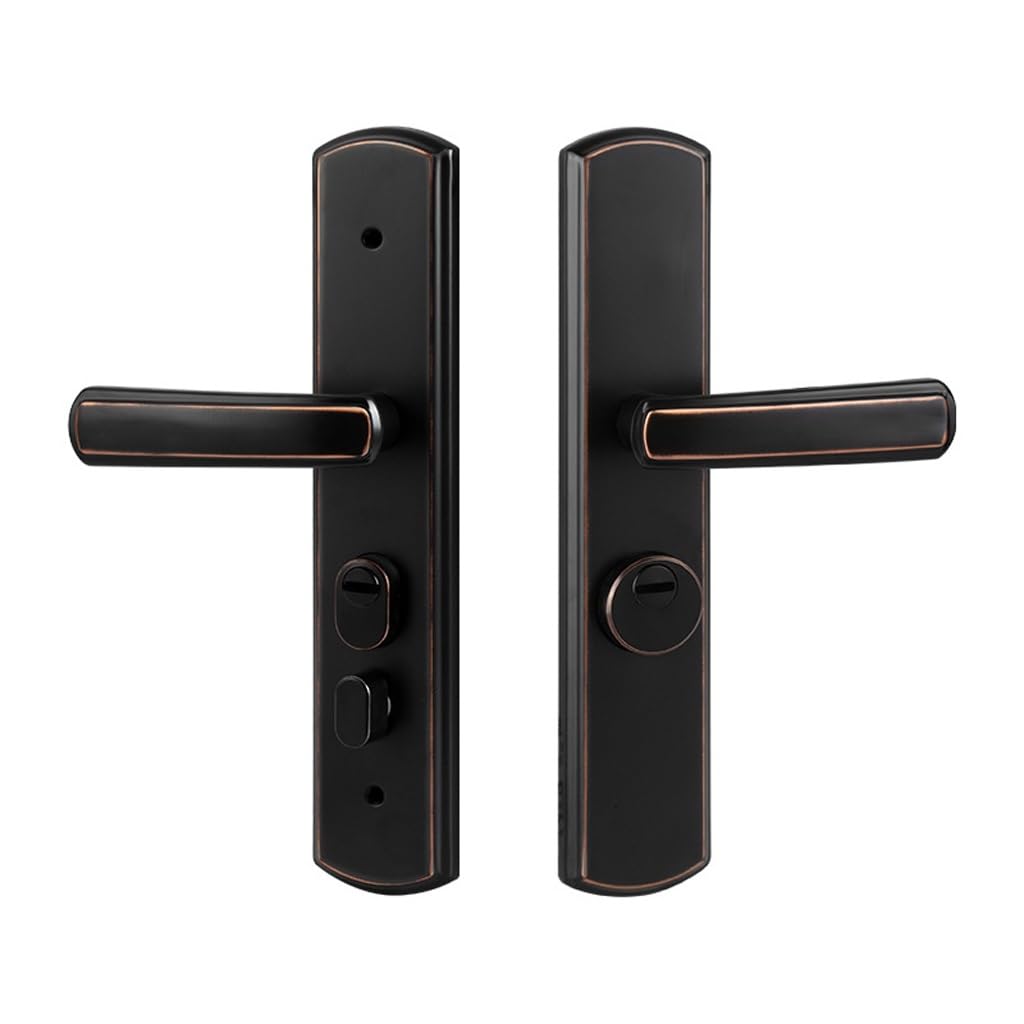 MOBYGKFY Indoor Anti-Theft Bedroom Door Lock Handle Accessories Alloy Silent