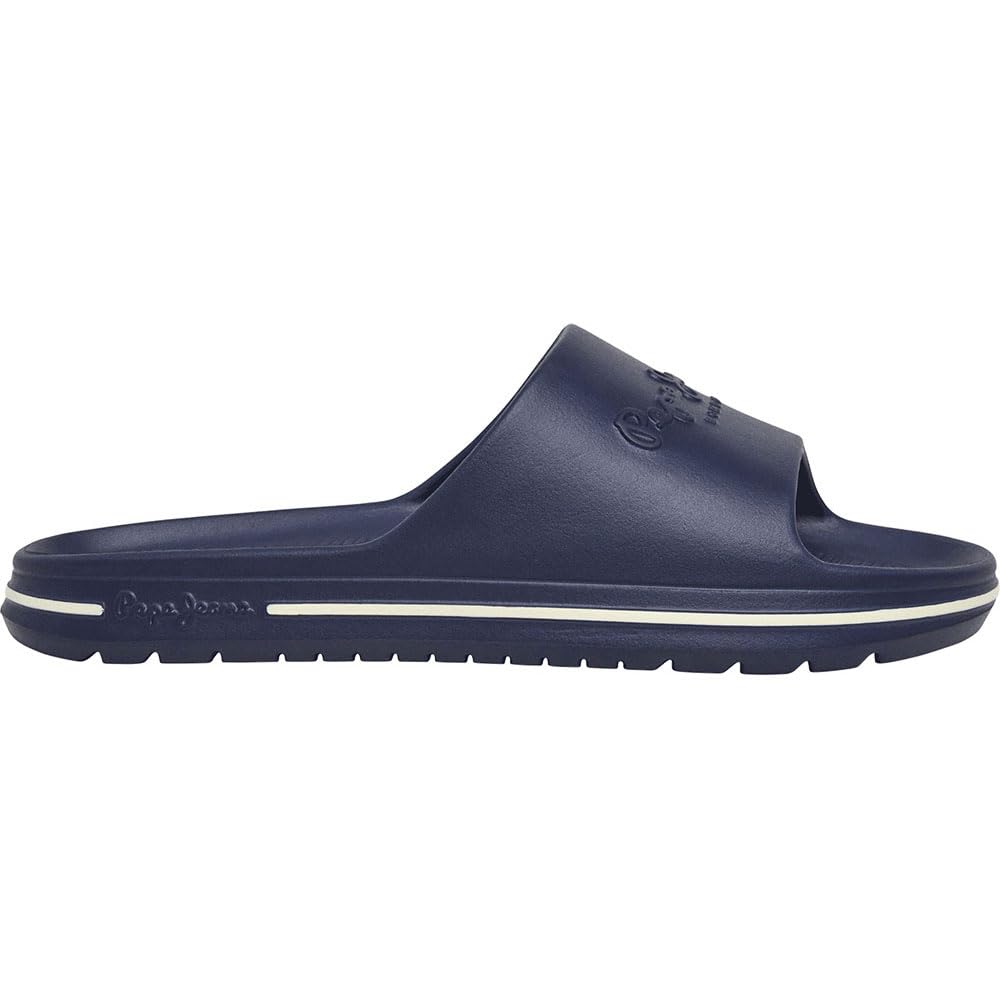 Pepe Jeans Men's Beach Slide M Shoes, Blue(Naval Blue), 9
