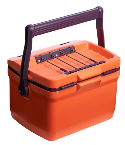 Image of Stanley Adventure Outdoor Cooler 7 qt | Heavy Duty Outdoor Camping Cooler with Easy Carry Top Handle | 27 Hour Cooling Ice Chest for 10 Cans | BPA-Free | Tigerlily Plum