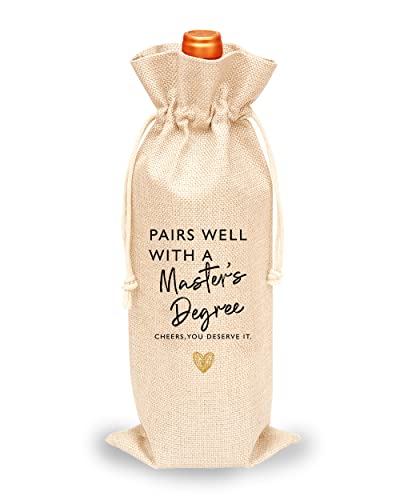 Toctose Master's Gift, Master's Wine Bag, Suitable for Graduation Gifts for Her, Him, Son, Daughter, Friend/GDWB016