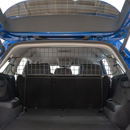 Travall Hundegitter für Škoda Kodiaq (2024-) Fahrzeugspezifisches Hundegitter, Kofferraumschutz für Hundetransport, Gepäckschutz, Robustes Stahlnetz Auto Hundesperre