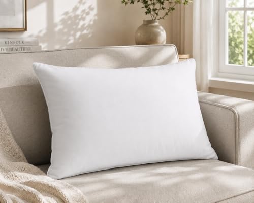 Image of Comfort Nest Microfiber Plain Pillow, 16 x 24 Inch, Super Soft, 90 GSM, 40 x 60 cm - White