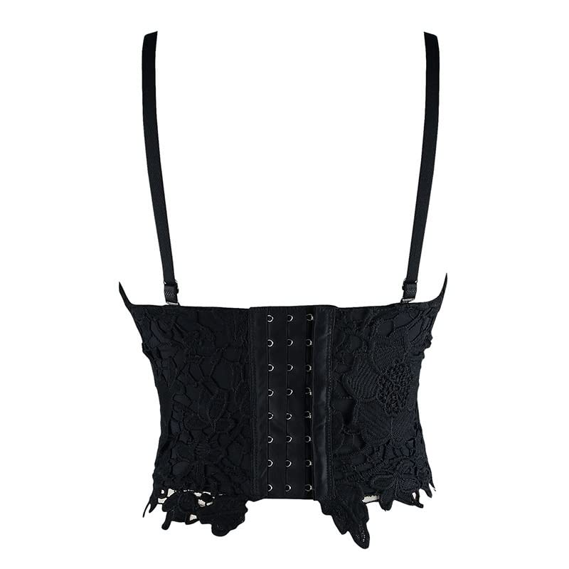 DHDM Women Steampunk Corset Sexy Push Up Bras Bustiers Tops Gothic