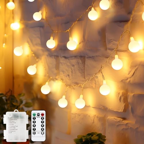 Guirlande lumineuse à piles pour décorer sans prise électrique 6m