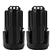 Creabest 2Packs 3.0Ah 12V Max Lithium-Ion B812-03 Battery Compatible with Dremel 8200 8220 8300, B812-02 Li-ion 12V Batteries Rotary Oscillating Power Tools