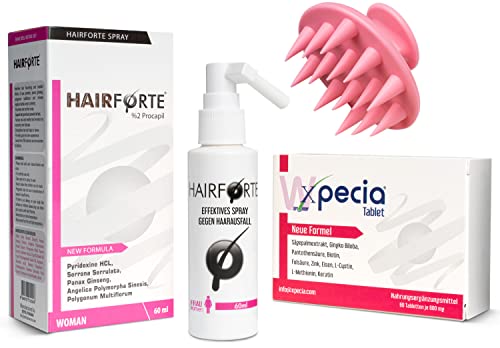 Kit de croissance capillaire femme Xpecia et Hair Forte pour retrouver du volume rapidement