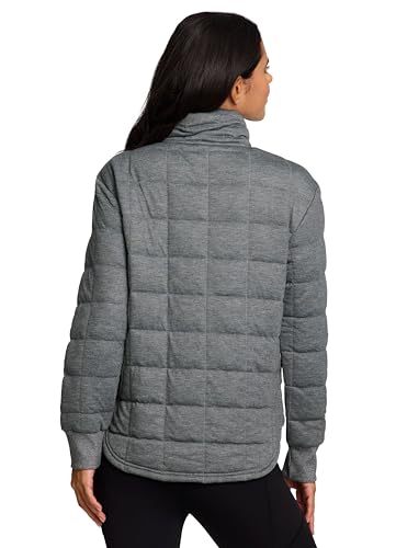 RBX Green Smoke Heather Ultra Lightweight Jacket - Stylish Mock Neck Zip Up for Every Season - Image 2