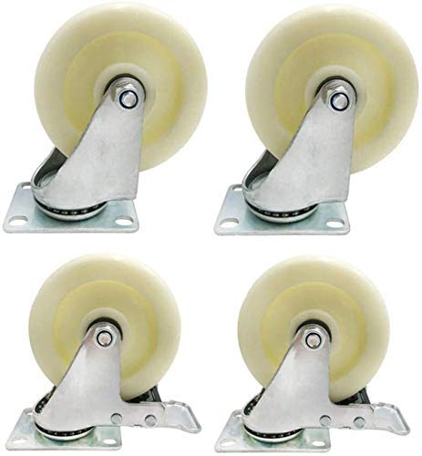 PXDOHQAW 4 Pieces Nylonnitureers,Industrial Wheel,Replace Accessories Brakeor Wheels Beasteel Ballers
