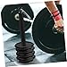 FOYTOKI Barbell Plate Rack for Weight Lifting Durable Fitness Weight Tray Rod for Pulley Systems Weight Plate Storage for Home Gym and Strength Training Equipment