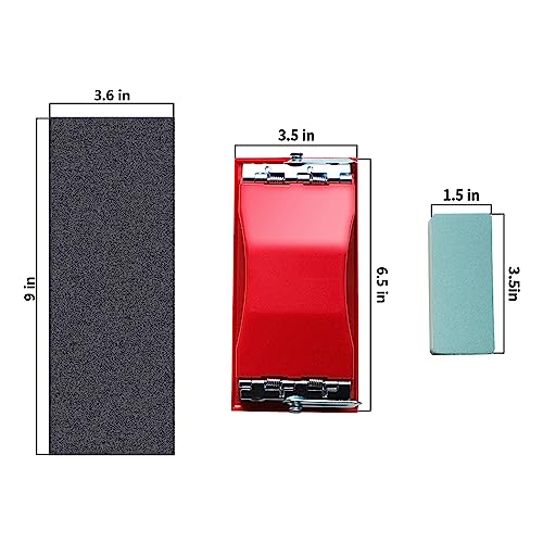 Vrket Wet & Dry Sandpaper Set, 42 Sheets Of 120 To 3000 Grit Sandpaper With Sanding Block Sander,For Wood Furniture Finishing Metal Automotive Sanding Polish #TOP1