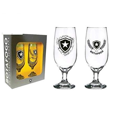 Kit C/2 Taças Allmix Cerveja Botafogo 300ml