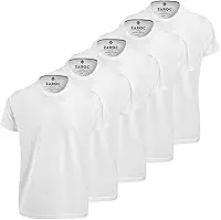 Kit 5 Camisetas Masculinas Slim Gola Algodão Premium Coloridas by ZAROC