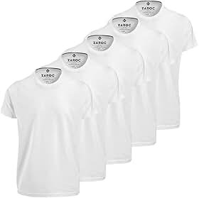 Kit 5 Camisetas Masculinas Slim Gola Algodão Premium Coloridas by ZAROC