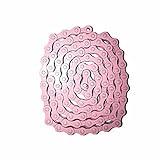 CHENLY 94 Links 1/2" x 1/8" Single Speed Bike Chain Fixie Bicycle Accessories Half Link Kids Bike Chain (Pink)