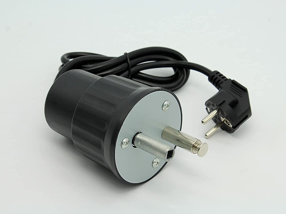 Teror Moteur de barbecue, FD801A ABS - Rotateur de barbecue - Accessoire pour appareils de barbecue en plein air - Prise européenne 250 V (noir)