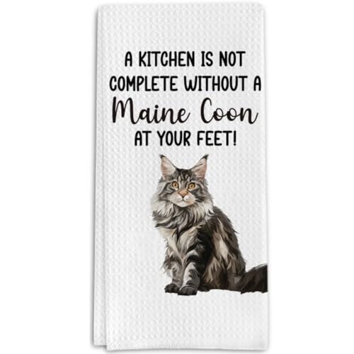 Maine Coon Cat Gifts Kitchen Towels for Cat Lover, Cats