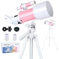 Telescope for Beginners, DMOPRDNB 70/300mm Professional Astronomy Refractor Telescopes with Adjustable Tripod & Finder Scope for Kids Adult