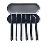 Miluosong Precision ESD Electronics Tweezers set with storage tools box, Stainless Steel Anti-Static