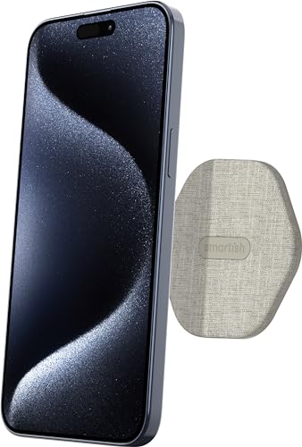Smartish MagSafe Mountaineer Wall Mount - Compatible with Apple iPhone 17/16/15/14/13 - Magnetic Stick on Adhesive Phone Holder - Extra Strength Magnet for Apple Accessories - Lightly Toasted Beige