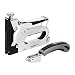 Produktbild Amazon Basics  Heftgerät-Set mit Klammerentferner, 3-in-1-Gerät, robuste Heftklammer-/Nagelpistole, mit 1.500 Heftklammern von 4-14 mm