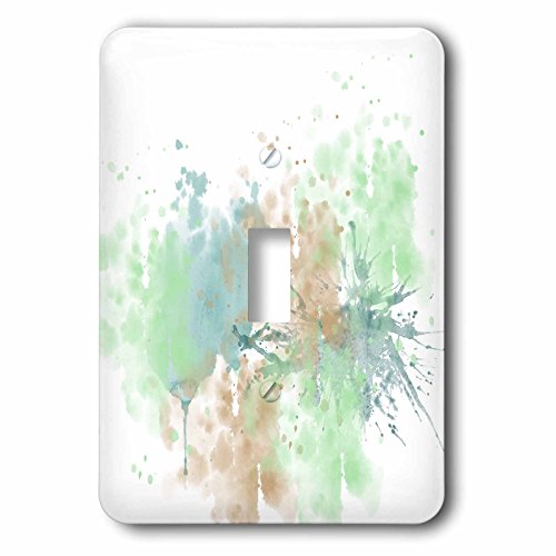 Interrupteur aquarelle bleu pour remplacer une plaque électrique blanche classique - 2