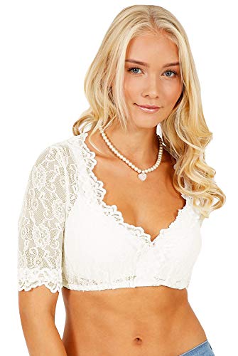 Krüger - Damen Dirndlbluse, leicht transparent, Cassandra (20140-2)