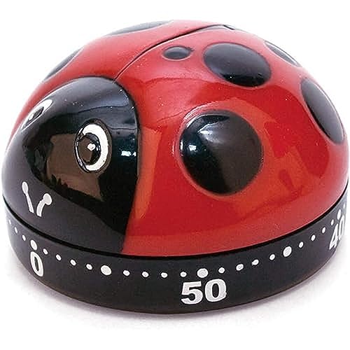 A chunky, charming ladybug that moonlights as a kitchen timer — Kikkerland's mechanical twist design is retro, tactile, and way more fun than yelling at a phone assistant.