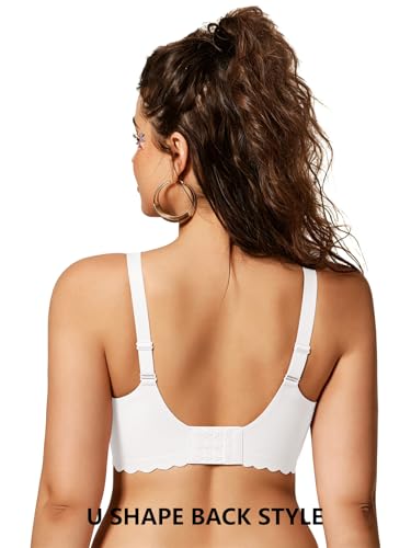 COCOMARTS Jelly Bras for Women No Underwire Push Up Bra White,M - image 4