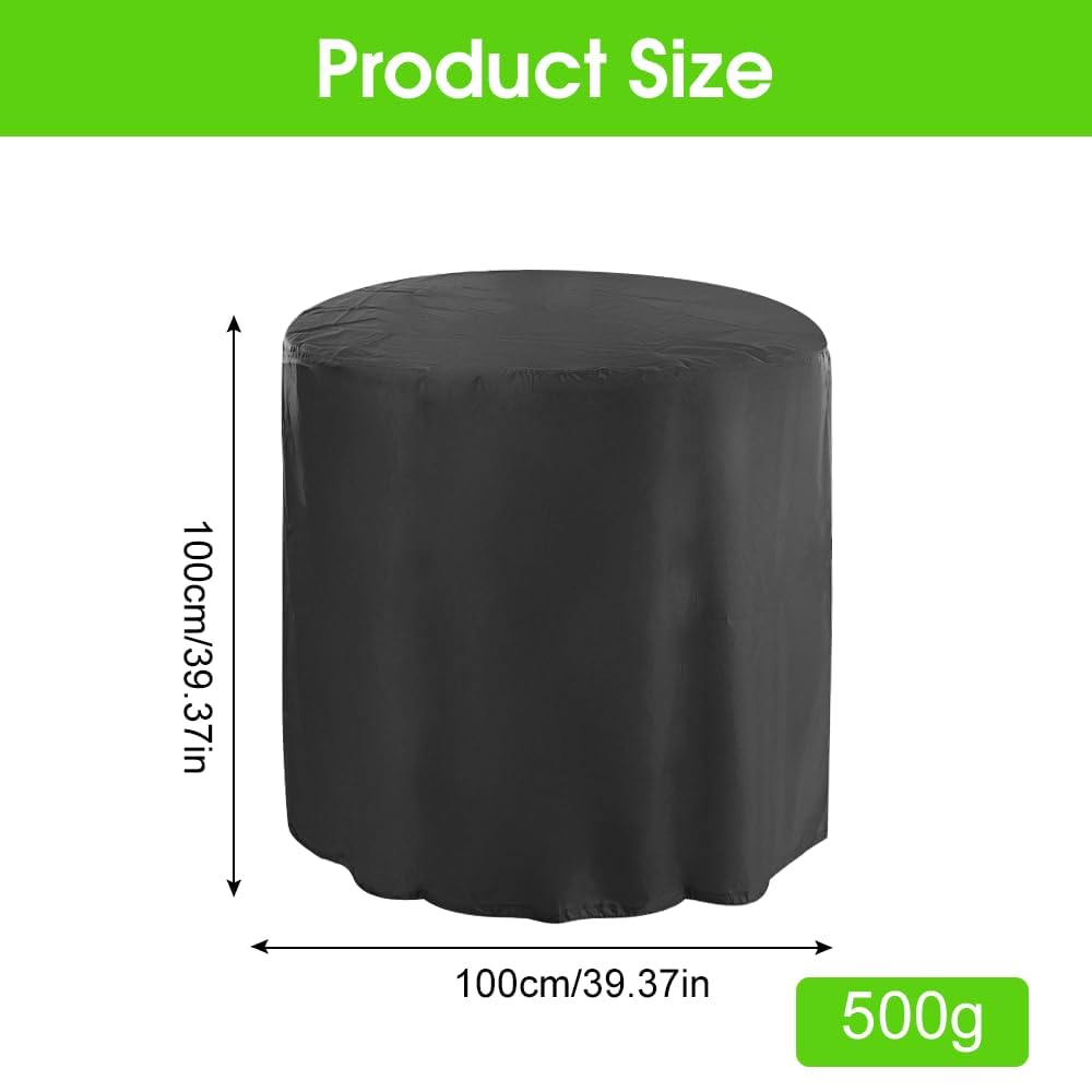 Abdeckung für Gartenmöbel, 100 x 100 cm Wasserdicht Abdeckplane, Gartentisch Abdeckplane, Robustes Oxford-Gewebe Schutzhülle für Terrassenmöbel Lounge Sofa, Sitzgruppe