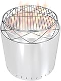 BBQSTAR Feuerstelle Zubehör Kit, Edelstahlständer und Grillrost, 19,5 Zoll Bodendurchmesser, für Soloofen Lagerfeuer Rauchfreie Holzfeuer Feuerstellen, inklusive Grillrost und Feuerstelle Ständer