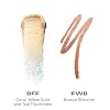 Morphe Mixed Signals Dual-Ended Eyeshadow Stick - Cream Eyeshadow Pigment & Chrome Liquid Flakes for Bold, Layered Eye Makeup Looks - BFF/FWB (0.028 oz)