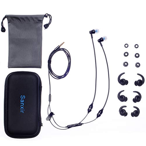 Sanxir AntiRadiation air Tube Headphones, EMF Protection Earphone, AntiSlip Earbuds, Radiation