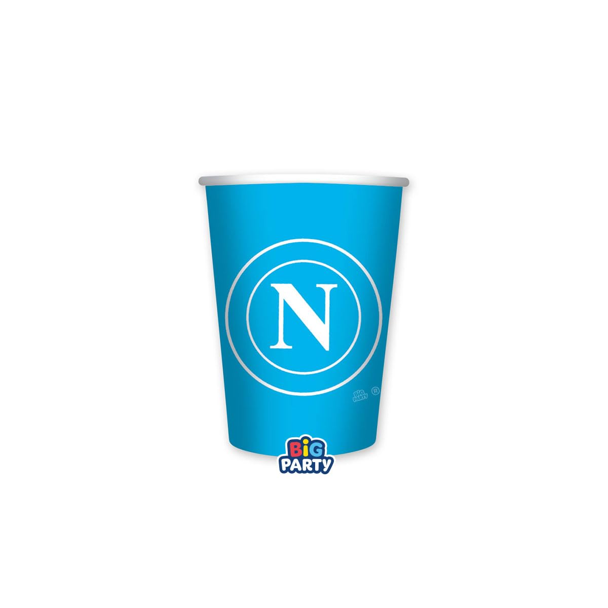 Kit n.2 Accessori Tavola Napoli calcio per 12 persone per allestire la tavola del compleanno del tuo bambino tifoso della squadra Partenopea diego armando pibe de oro dios napoletano