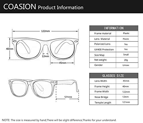 Kids Polarized Sunglasses TPEE Rubber Flexible Shades for Girls Boys Age 3-9