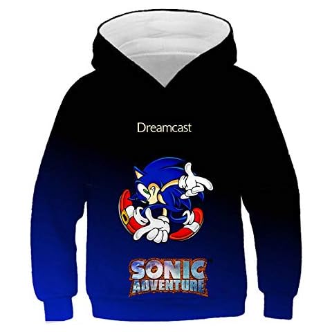 Boys Girls Hoodies Sonic The Hedgehog 3D Hoodie Coat Children Sweatshirts 3D Hoodies Pullovers Outerwear Hoodie Boys Girls Tracksuits Streetwear Ho Cover